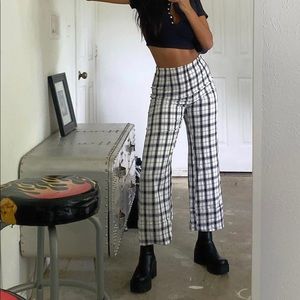 Princess Polly Euros Pants Black/White